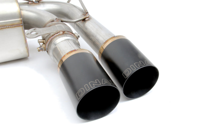 Dinan 15-19 BMW X5 M/X6 M (F85/F86) Free Flow Axleback Exhaust System - Black Tips