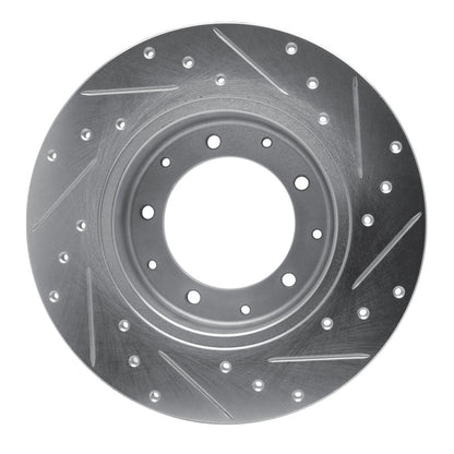 R1 Concepts R1 74-16 Land Rover Range Rover Rear Left Drilled & Slotted Silver Brake Rotor
