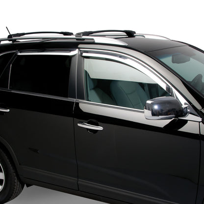 Putco 05-08 Hyundai Tucson (Set of 4) - Tape On Install Element Chrome Window Visors