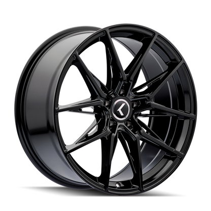 Kraze Wheels Kraze KR196 Evolve 20x9 / 5x112 BP / 35mm Offset / 66.56mm Hub Gloss Black Wheel