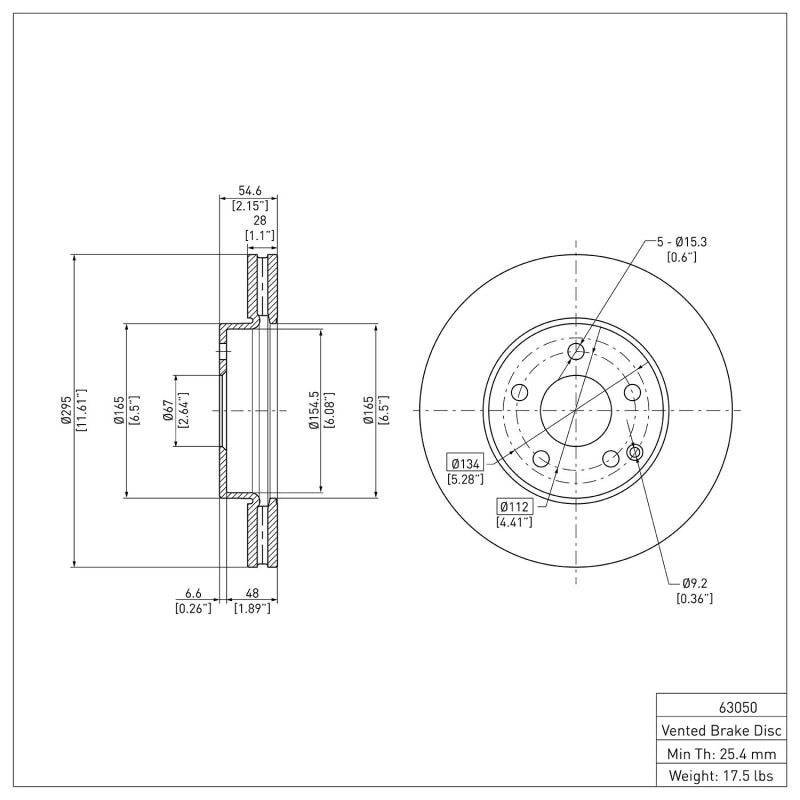 DFC 03-09 Mercedes-Benz E200 (Latin America) Front GeoSPEC Coated Rotor
