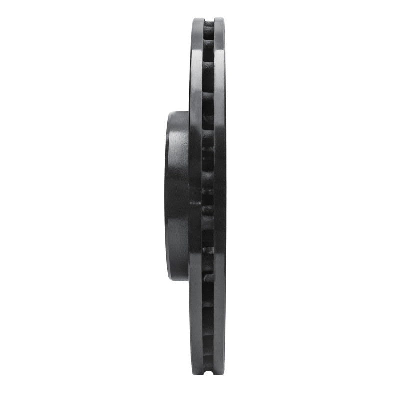 R1 Concepts R1 2007-2016 Volvo S60 Front Right Drilled & Slotted Black Brake Rotor