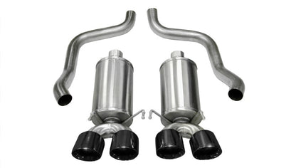CORSA Performance Corsa 2005-2007 Chevrolet Corvette C6 6.0L V8 Black Xtreme Axle-Back Exhaust