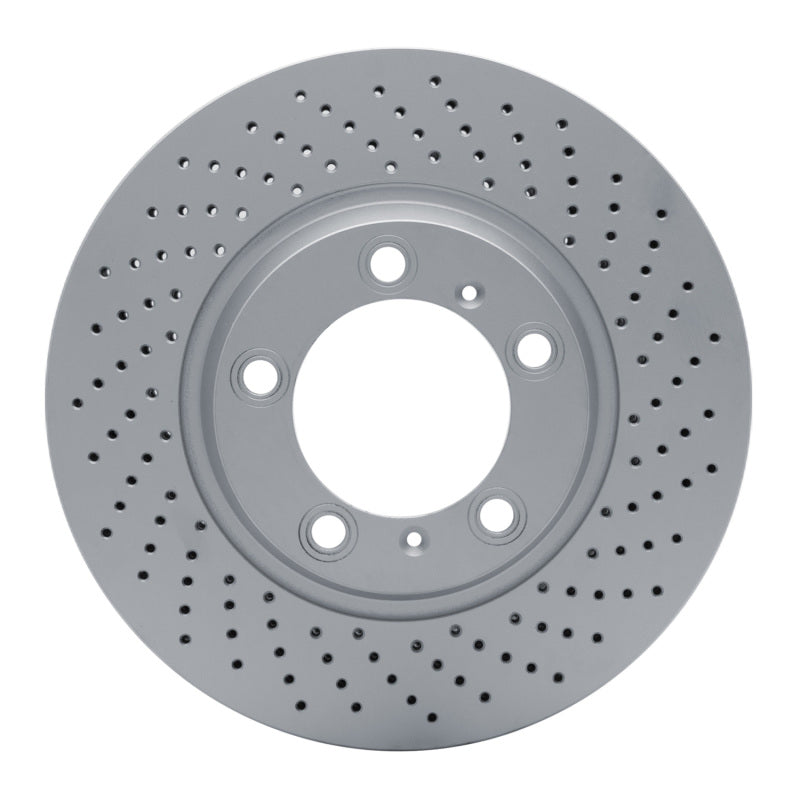 DFC 99-23 Porsche 911 Right Front Drilled Hi-Carbon Alloy Geomet Coated Rotor