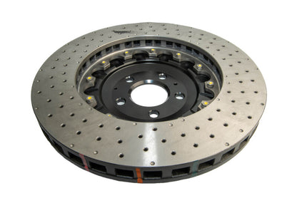 DBA 07-11 Audi S6 Front 5000 Series Cross Drilled Rotor w/Black Hat