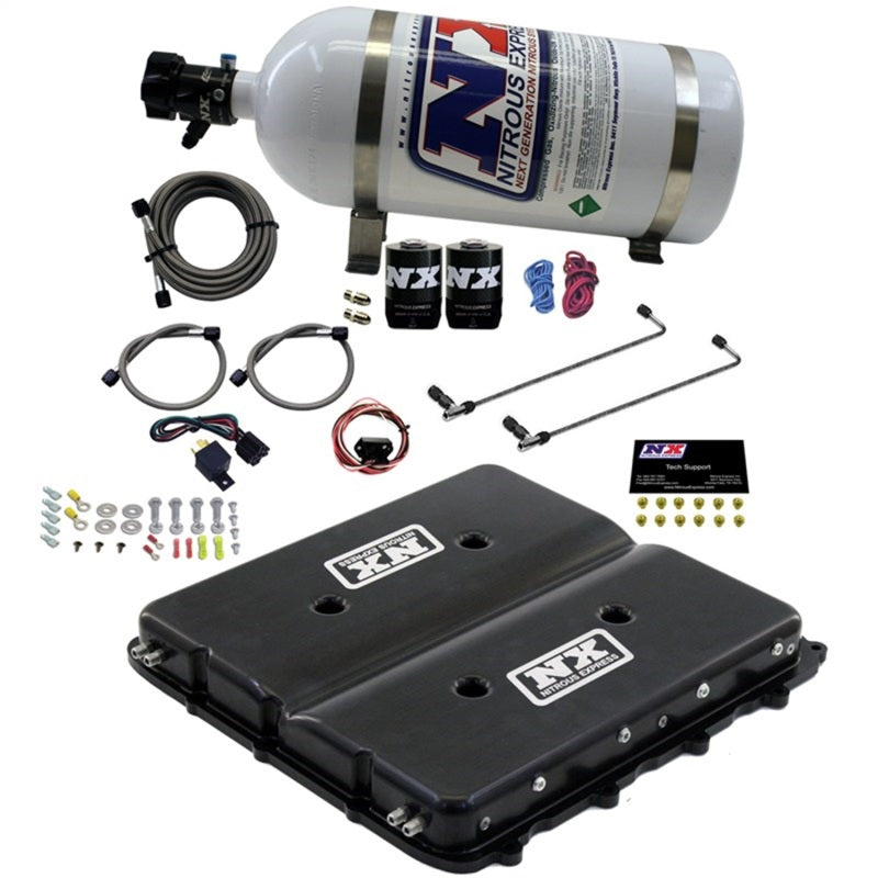 Nitrous Express Nitrous Kit w/Billet LT4 Supercharger Lid w/10lb Bottle