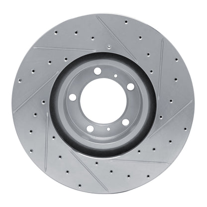 R1 Concepts R1 10-24 Audi RS e-Tron GT Left Front Drilled & Slotted Silver Brake Rotor