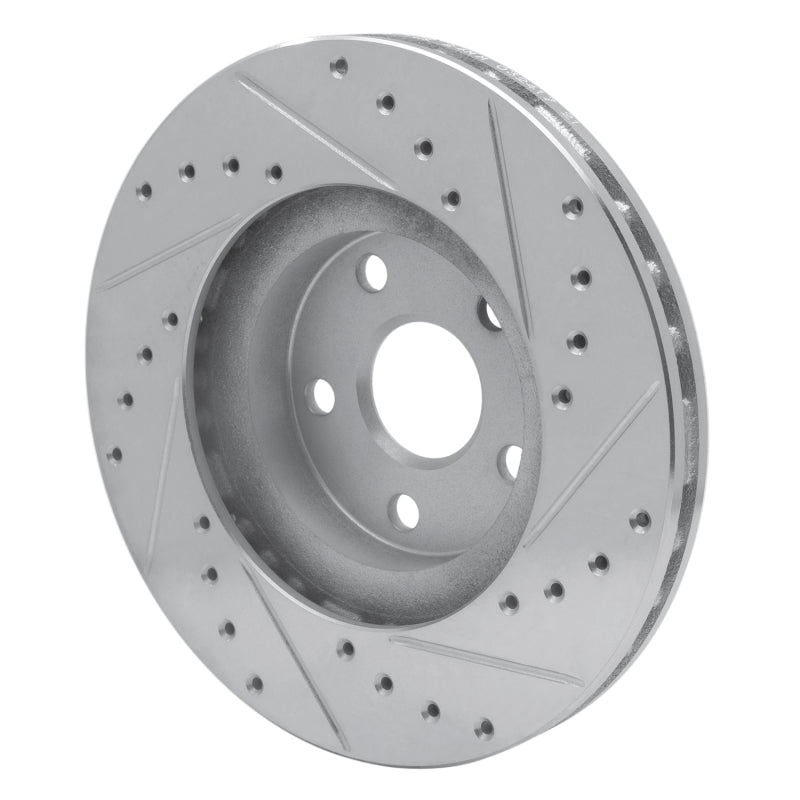 R1 Concepts R1 87-91 Lexus ES250 Front Left Drilled & Slotted Silver Brake Rotor