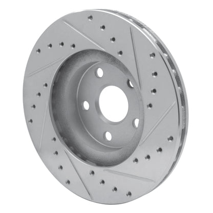 R1 Concepts R1 87-91 Lexus ES250 Front Left Drilled & Slotted Silver Brake Rotor