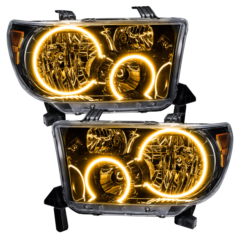 ORACLE Lighting Oracle 07-11 Toyota Tundra Pre-Assembled Headlights- Blk Housing - w/ Simple Controller