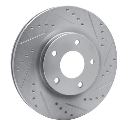 R1 Concepts R1 07-25 Chrysler SEBRING Front Right Drilled & Slotted Silver Brake Rotor