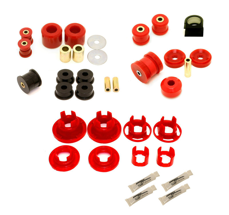BMR Suspension BMR 10-11 5th Gen Camaro Street Version Total Suspension Bushing Kit (BK041/BK021/BK022) - Black/Red