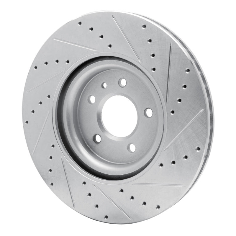 R1 Concepts R1 16-20 Buick Regal Sportback Front Left Drilled & Slotted Silver Brake Rotor