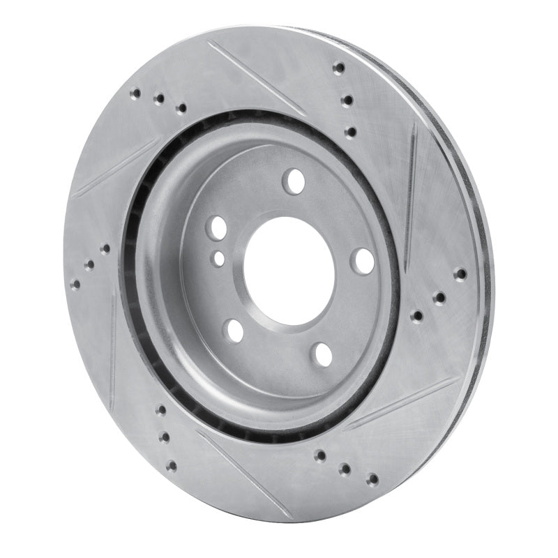 R1 Concepts R1 14-19 Mercedes-Benz GLA250 (Mexico) Rear Left Drilled & Slotted Silver Brake Rotor