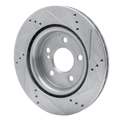 R1 Concepts R1 14-19 Mercedes-Benz GLA250 (Mexico) Rear Left Drilled & Slotted Silver Brake Rotor