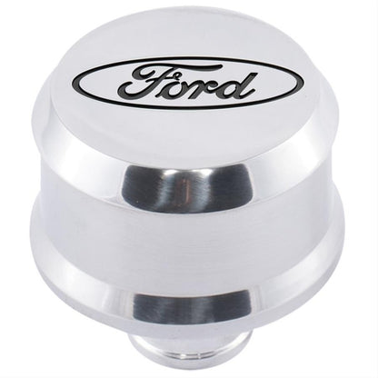 Ford Racing Slant Edge Breather - Polished