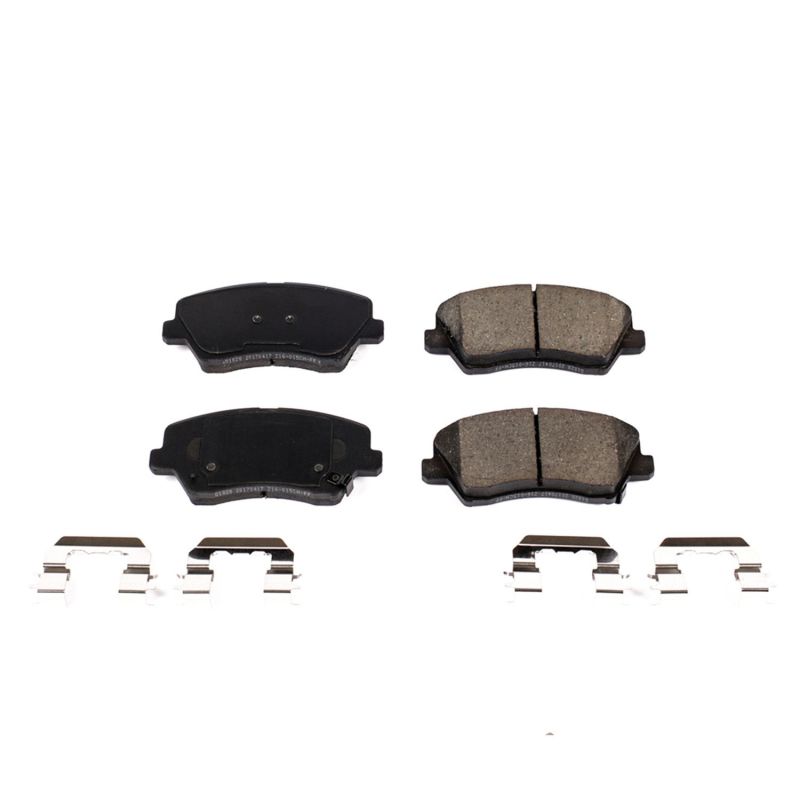 PowerStop Power Stop 2017 Hyundai Elantra GT Front Z17 Evolution Ceramic Brake Pads w/Hardware
