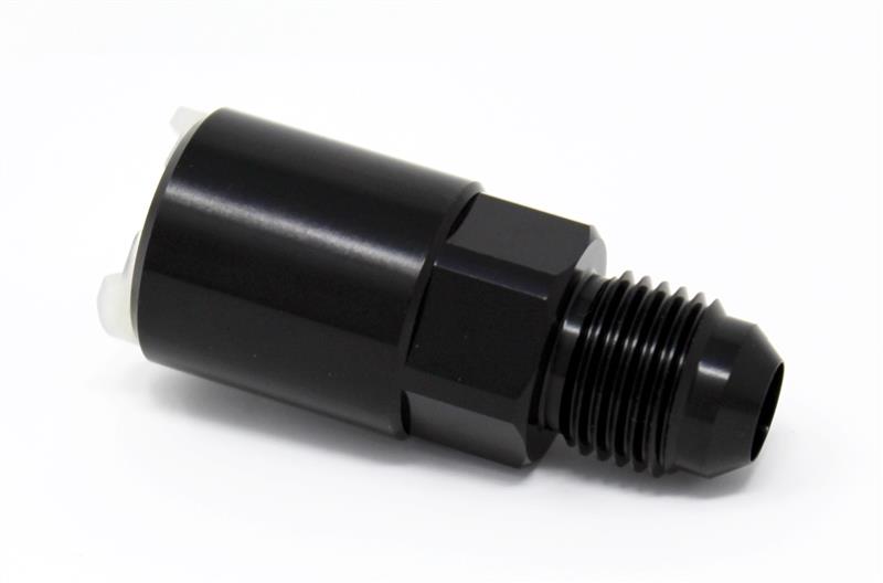 Torque Solution Push-On Quick Disconnect Adapter Fitting: 5/16IN SAE to -8AN Male Flare
