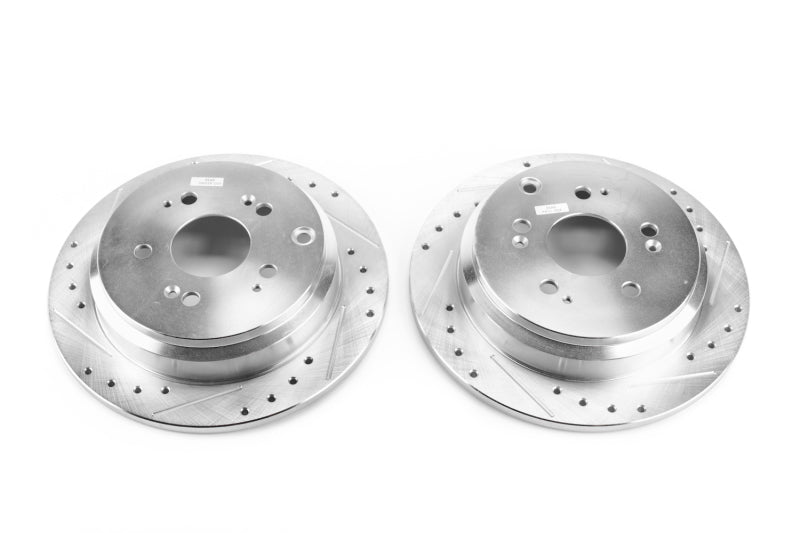 PowerStop Power Stop 05-10 Honda Odyssey Rear Evolution Drilled & Slotted Rotors - Pair