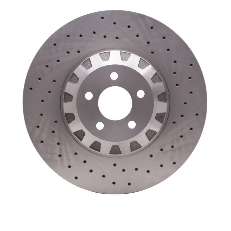 DFC 16-18 Ford Mustang Left Front Drilled Brake Rotor