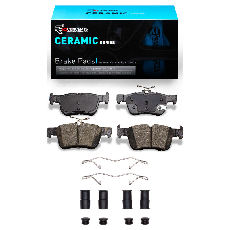 R1 Concepts R1 2013-2024 Ford Special SERVICE POLICE Sedan Rear R1 Ceramic Pads & Hardware Kit