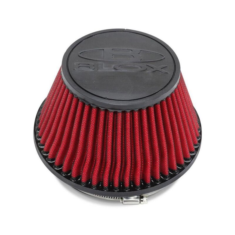 BLOX Racing Shorty Performance 5in Air Filter w/4in Velocity Stack and Coupler Kit