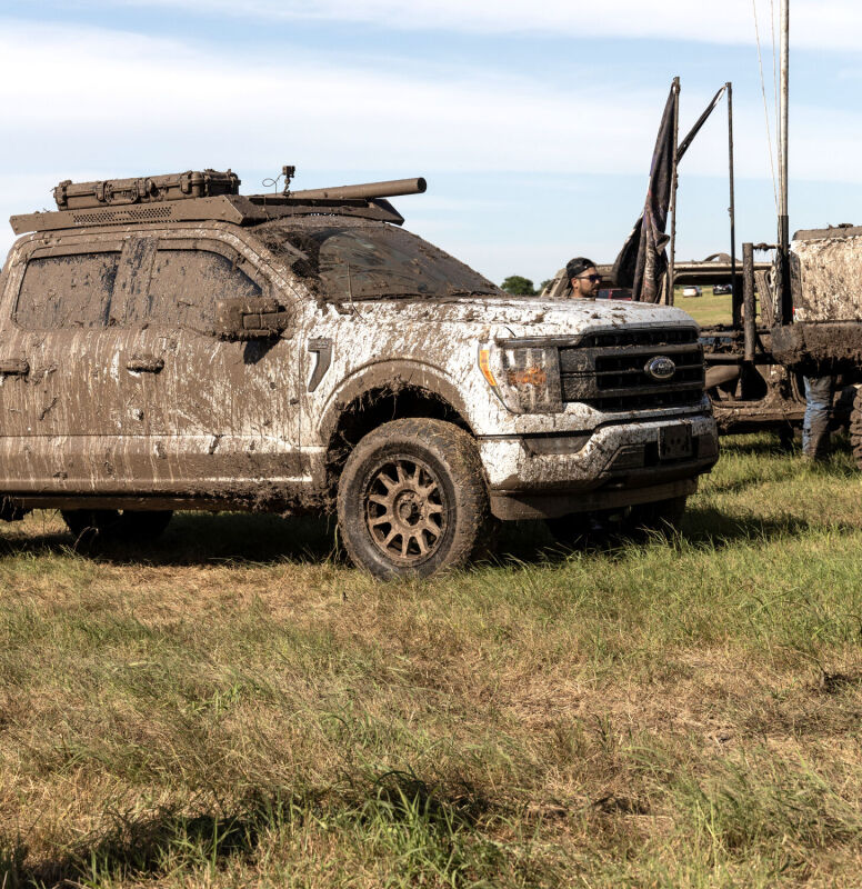 Go Rhino 21-23 Ford F-150 CC Ceros Low Profile Roof Rack - Tex. Blk