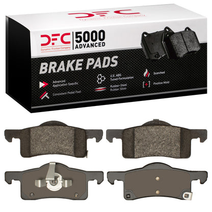 DFC 02-06 Ford Expedition Rear 5000 Advanced Semi Metallic Brake Pads