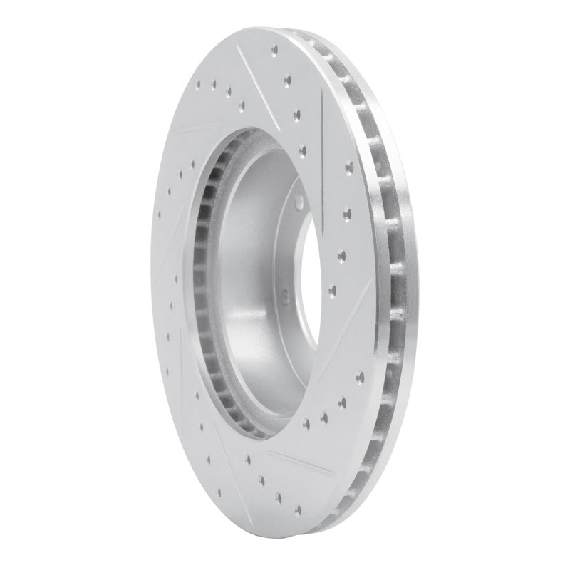 R1 Concepts R1 91-98 Toyota T100 Front Left Drilled & Slotted Silver Brake Rotor
