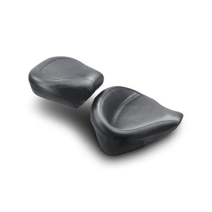 Mustang Motorcycle Mustang 00-15 Harley Softail Standard Rear Tire Wide Touring Solo Seat - Black