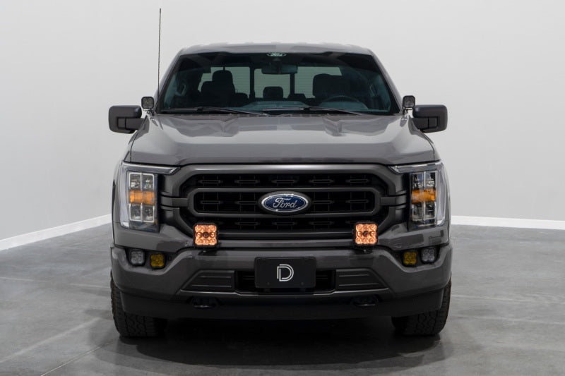 Diode Dynamics 21-22 Ford F-150 SS5 Bumper LED Pod Light Kit - Yellow Pro Driving