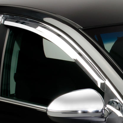 Putco 03-08 Honda Pilot (Front Only) Element Chrome Window Visors