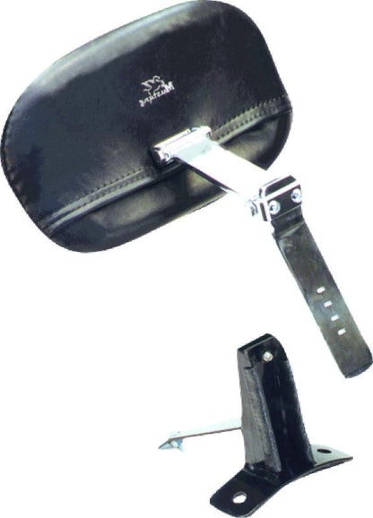 Mustang Motorcycle Mustang 08-21 Harley FL Touring Driver Backrest Kit - Black