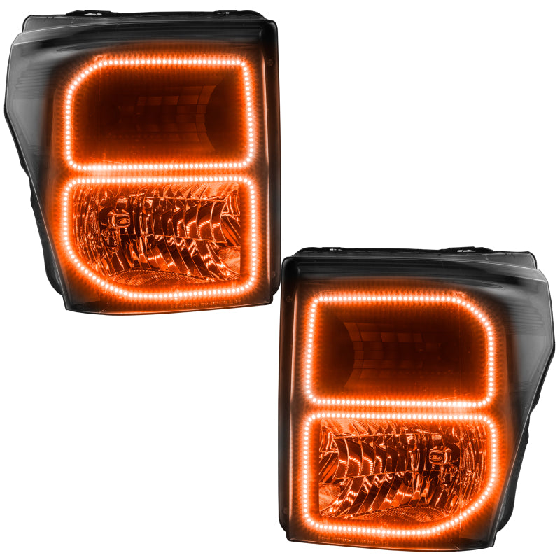 ORACLE Lighting Oracle Ford F250/350 11-16 Halo Kit (Square Ring Design) - w/ Simple Controller