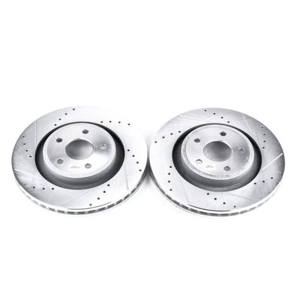 PowerStop Power Stop 06-10 Jeep Grand Cherokee Front Evolution Drilled & Slotted Rotors - Pair