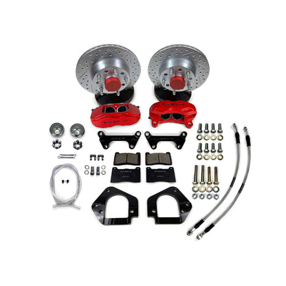 Baer Brakes 64-72 GM A-Body/67-69 F-Body 11in SS4 Int Hub Front SDZ Brake Kit - Red