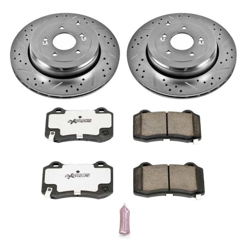 PowerStop Power Stop 10-16 Hyundai Genesis Coupe Rear Z26 Street Warrior Brake Kit