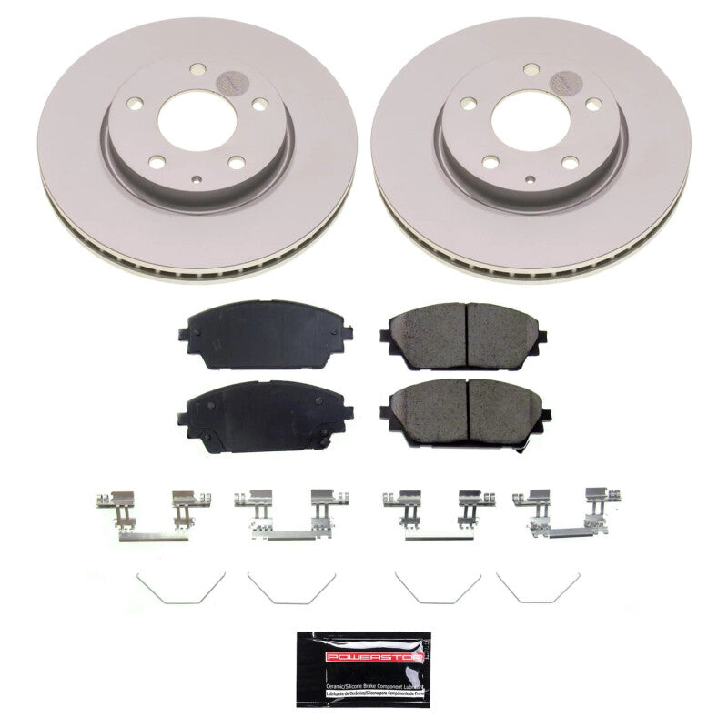 PowerStop Power Stop 19-23 Mazda 3 Front Z17 Coated Brake Kit