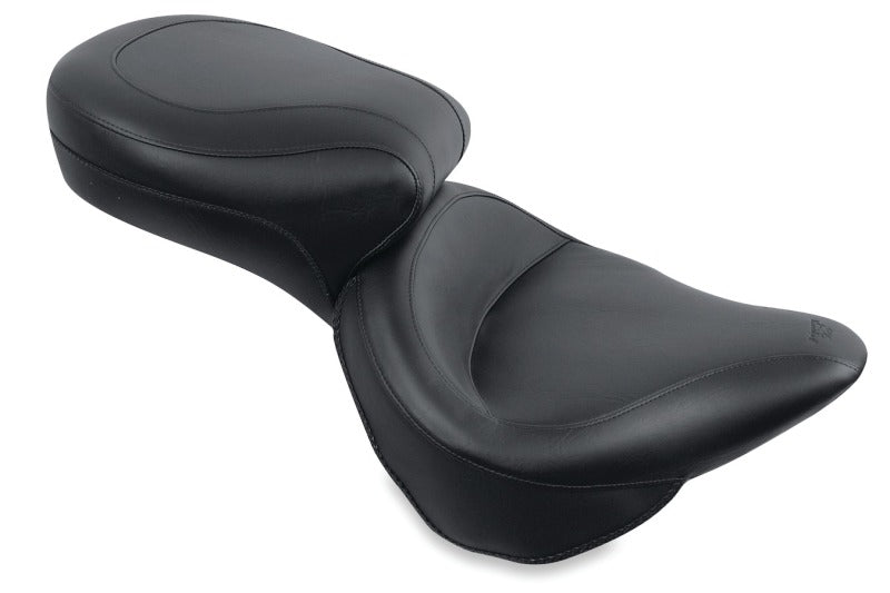 Mustang Motorcycle Mustang 84-06 Harley Standard Rear Tire Wide Touring 1PC Seat - Black