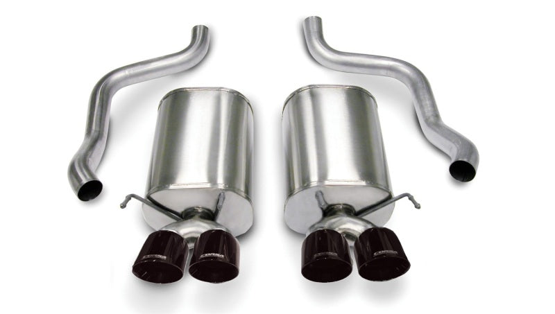 CORSA Performance Corsa 2005-2007 Chevrolet Corvette C6 6.0L V8 Black Sport Axle-Back Exhaust