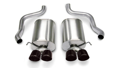 CORSA Performance Corsa 2005-2007 Chevrolet Corvette C6 6.0L V8 Black Sport Axle-Back Exhaust