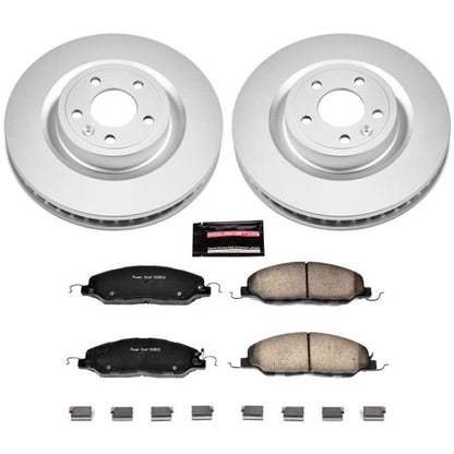 PowerStop Power Stop 11-14 Ford Mustang Front Z17 Evolution Geomet Coated Brake Kit