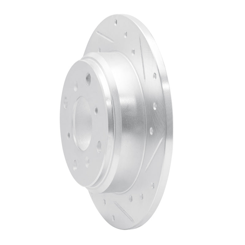 R1 Concepts R1 87-90 Acura Legend Rear Right Drilled & Slotted Silver Brake Rotor
