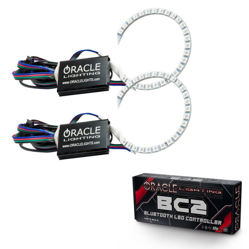 ORACLE Lighting Oracle 18-21 Ford Mustang LED Headlight Halo Kit - ColorSHIFT w/ BC1 Controller