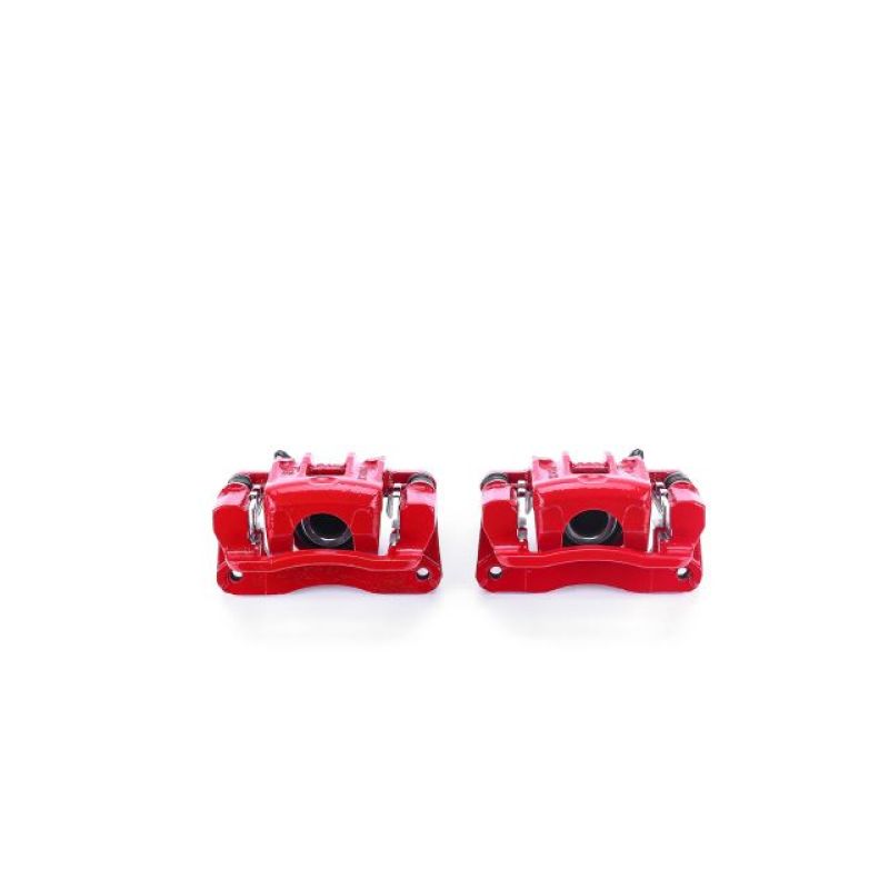 PowerStop Power Stop 01-06 Hyundai Santa Fe Rear Red Calipers w/Brackets - Pair