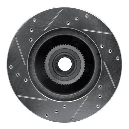 R1 Concepts R1 90-91 Ford LTD Crown Victoria Front Left Drilled & Slotted Silver Brake Rotor