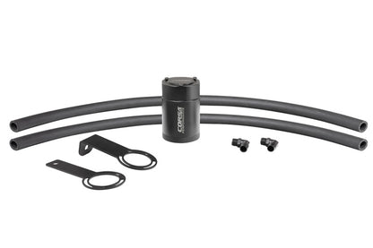 CORSA Performance Corsa 5/8in Universal 3 oz Aluminum Oil Catch Can with Mounting Brackets
