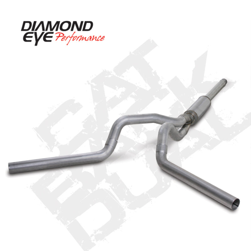 Diamond Eye Performance Diamond Eye KIT 4in Catback DUAL AL: 94-97 FORD 7.3L F250/F350 PWRSTROKE