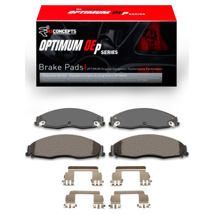 R1 Concepts R1 03-08 Cadillac CTS Front Optimum OE Pads & Hardware Kit