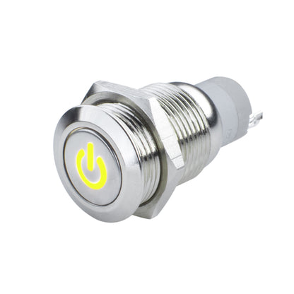 ORACLE Lighting Oracle Pre-Wired Power Symbol Momentary Flush Mount LED Switch - Yellow